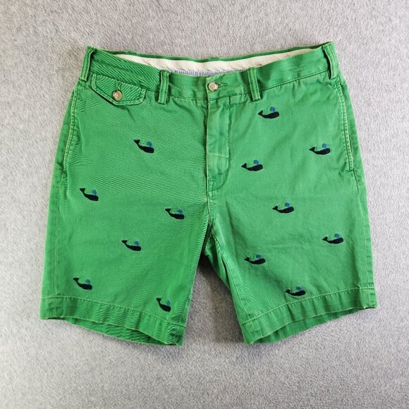 Polo Ralph Lauren Other - Polo Ralph Lauren Shorts Mens 34 Green Whale Print Vintage Nautical Sea Ocean